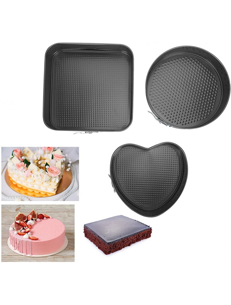 FastUU Baking Tray Cake Mold Non‑Stick Spring Lock for Dessert Shops Coffee Shops Making Round Cakes Home Kitchens Bakeries Cheesecakes Tortes Quiches Bread - B0RVXS311