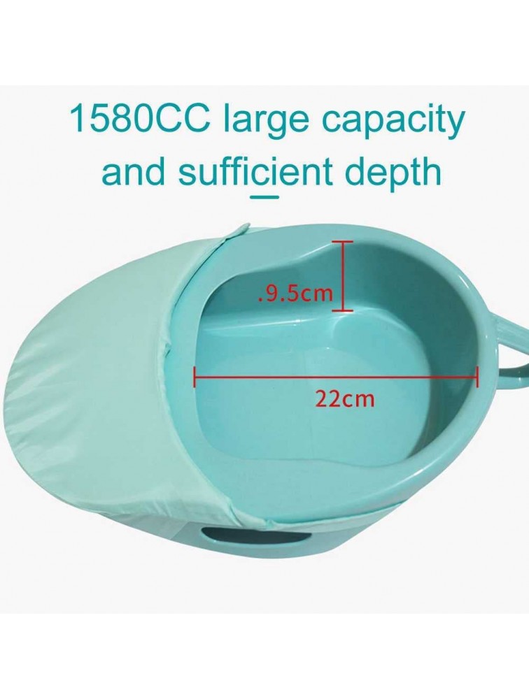 Firm Thick Stable Large Bedpan Bedpan with Lid Smooth Bed Pan for Bedridden Patients Elderly Men and Women Easy to Clean - BX4QNZOGZ
