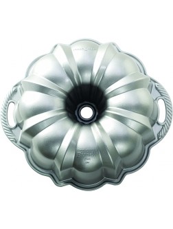 Nordic Ware Platinum Collection Anniversary Bundt Pan & Ware Natural Aluminum Commercial Baker's Half Sheet 2 Pack Silver - BGGFF3XYO