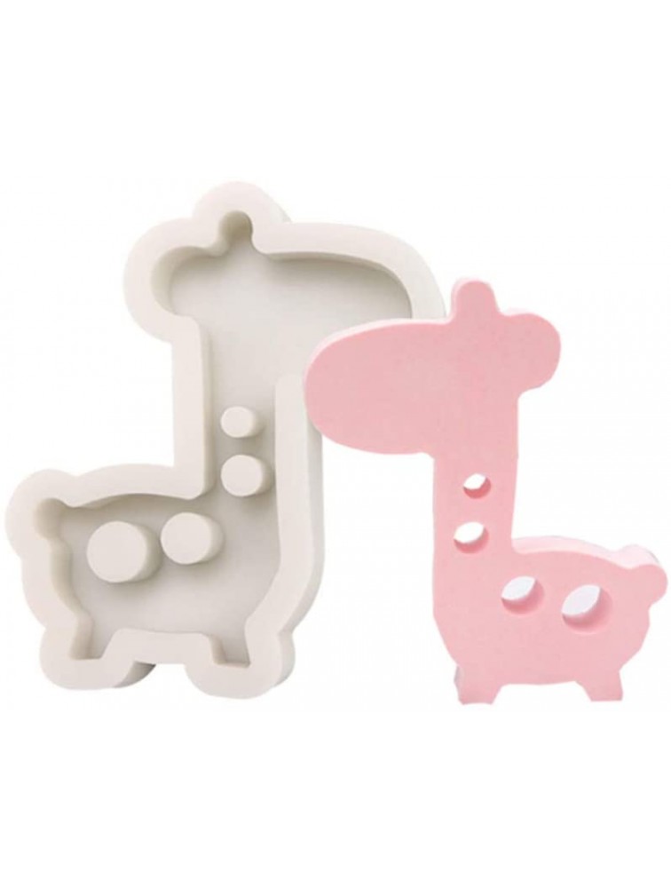 YARNOW Giraffe Silicone Cake Mold Fondant Candy Clay Mould Jungle Animals Craft DIY Mould Baking Cooking Tool Supplies for Chocolate Jewelry Epoxy Resin White - B32BGI5PZ