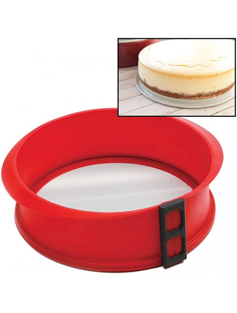 Norpro Silicone Springform Pan with Glass Base 9in 23cm As Shown - BS7LJIEPJ