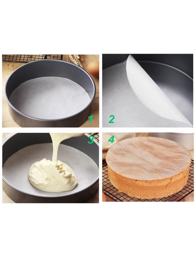Parchment Paper Rounds 6 Inch Diameter 100pcs Non-Stick 6'' Cake Pan Liner Circles Precut for Cake Baking in Cheesecake Pan Springform Pan and Tart Pan - BK0BSCY2O