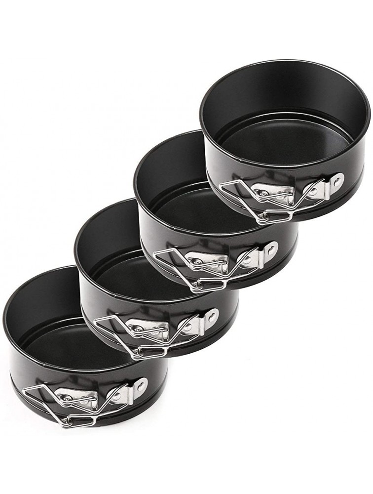 sgfbhd Springform Cake Pan Set 4Pcs Cheesecake Pan with Non-Stick Leakproof 4inch Cake Pans Set with Removable Bottom Cake Baking Pan with Cake Decorating Supplies - B10WUQZZN