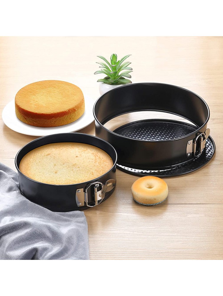Springform Baking Pan With Grips Springform Pan Set Nonstick and Leak-proof 4 Pieces 4 Inch 7 Inch 9 Inch 10 Inch Available Cake Pan Springform Cake Tin Cheesecake Pan Set with Removable Bottom - BI0ICSD1K