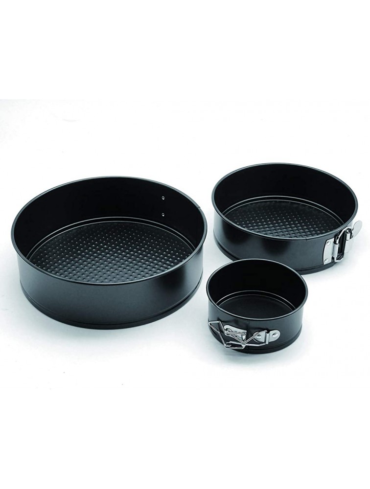 Springform Pan with Removable Bottom Set of 3 Non-stick Leakproof Cheesecake Bakeware 4 7 9 - BY3PHYVXU