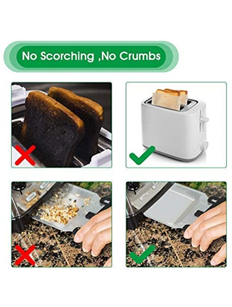 Ahier Toaster Bags 12 Pack Reusable Nonstick Toast Bags for Heat Resistant 3 Sizes Sandwich Toaster Bags Oven Bags for Toast Cheese Sandwiches Pizza 5.9x6.7”+ 6.3x 6.5”+ 6.7x7.48” - BQAJ2NREV
