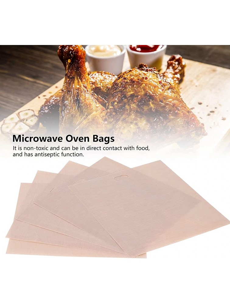 Barbecue Bag Bags Easy To Clean 5Pcs Bread Bag Non‑Stick for Toaster for Microwave for Oven16 * 18CM 5 packs - BTWWJSPW7