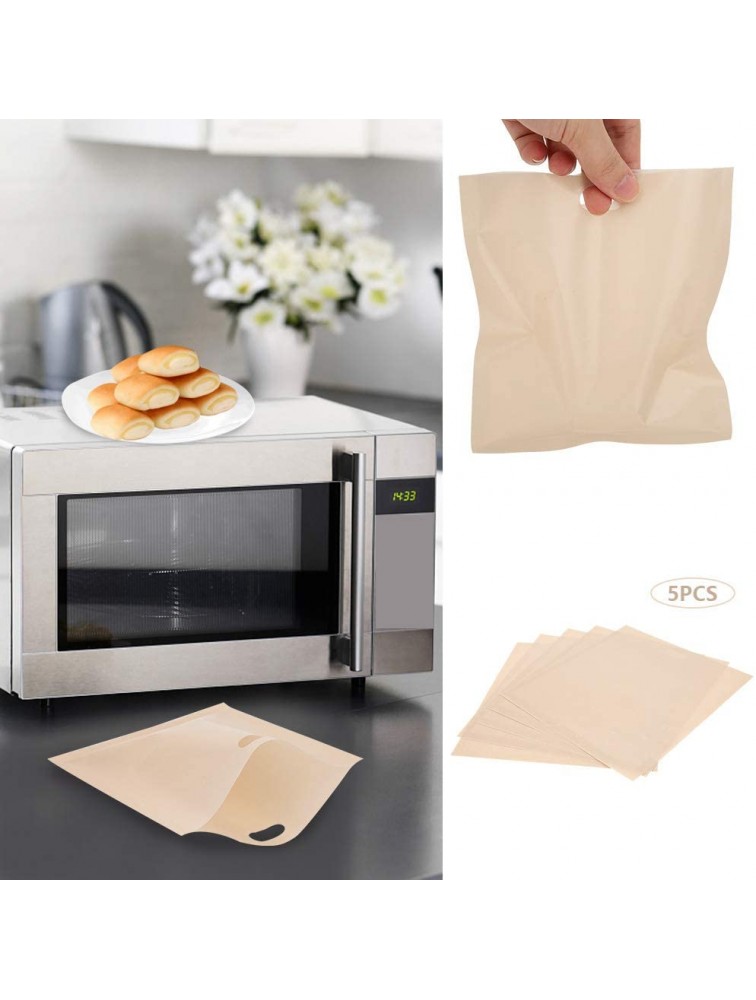 Easy to Clean Bread Bags Freezer Bread Bags for Homemade Bread Non‑Stick Multipurpose for Toaster Microwave Oven or on a Grill - BSPJGM3NM