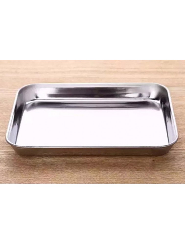 Rykey Stainless Steel Toaster Oven Pan Tray Ovenware Big Size 12.4’’ x 9.65’’ x 0.98’’ Rust Resistant & Healthy Mirror Finish & Deep Edge Easy Clean & Dishwasher Safe - BCFYIITNP