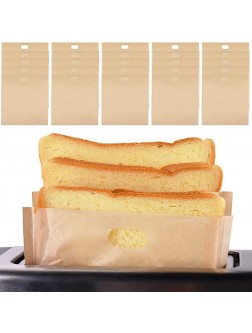 XFY 25pcs Reusable Toastie Bags Non Stick Teflon Toaster Bag for Toast Sandwich Snacks Microwave Grill Toaster Washable Easy to Clean Large - B3DHF0BAG
