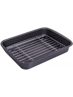 Bakeware Nonstick Bakeware,Barbecue Food Tray with Oil Filter Rack,Aluminum Alloy Deep Baking Tray Nonstick,Rectangular Cake Pan Is A Good Tool for Giving Friends To Make Biscuits Or Bread - BV2V3GSGO