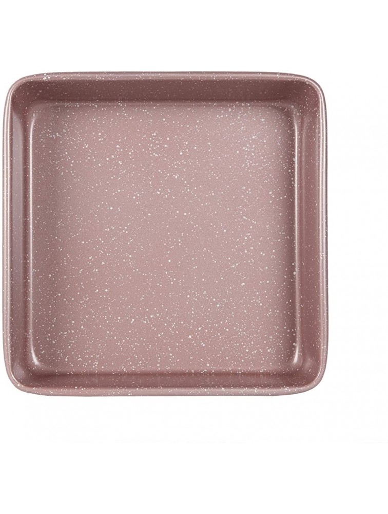 Cook with Color Bakeware Non Stick Square Pan Speckled 9x9” Baking Pan Pan for Cooking Rose Gold - BP9271681