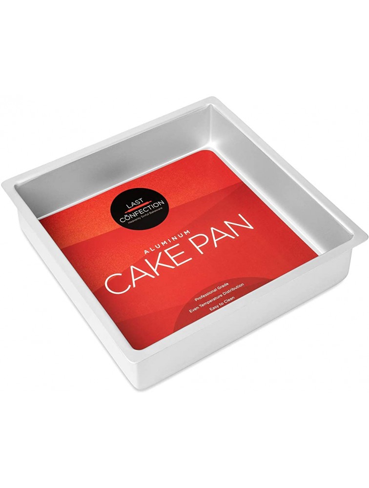 Last Confection 12 x 12 x 3 Deep Square Aluminum Cake Pan Professional Bakeware - BK46IZJGM