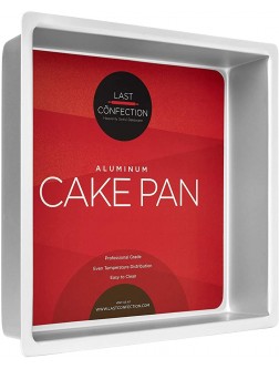 Last Confection 12" x 12" x 3" Deep Square Aluminum Cake Pan Professional Bakeware - BK46IZJGM