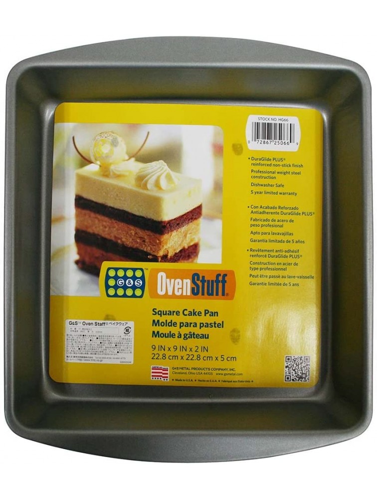 Mainstays Non-stick 9 X 9 X 2 Square Cake Pan - BEIB06NJX