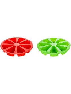 2 Pack Silicone Baking Molds Triangle Cake Pan DIY 8 Cavity Silicone Scone Pan Cakes Slices Mold Pizza Baking Molds Bread Mold molds for baking,for Kitchen Baking Tool - BWITJ6BC6
