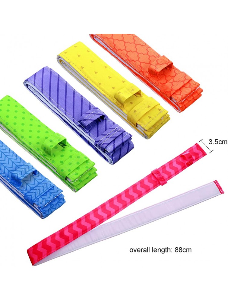 6 Pieces Bake Even Cake Strips Colorful Cake Pan Baking Strips Absorbent Thick Baking Tray Protection Strap for Clean Edges Baking Cute Style - BC6V8KVOI