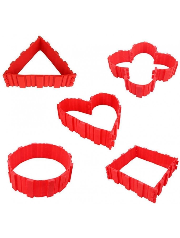8 PCS Silicone Cake Mold Woohome Cake Pan Snake DIY Baking Mould Magic Bake Tools Design Your Cakes Any Shape - BWOU9R7AW