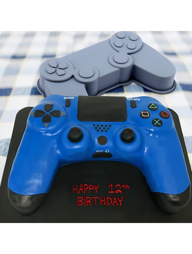 AIERSA Game Controller Silicone Cake Mold for Baking 8 Inch Nonstick Cake Pan for Video Game Theme Cheese Cakes Chocolate Cakes Brownie for Birthday Party - B09TEE5X9