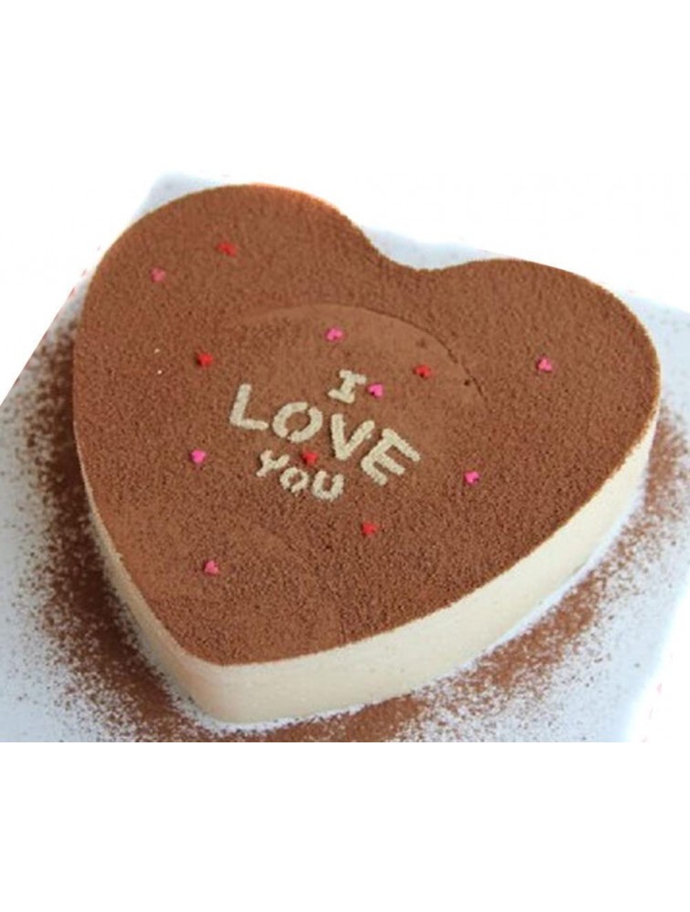 eoocvt 4pcs Aluminium Heart Shaped Cake Pan Set Tin Muffin Chocolate Mold Baking with Removable Bottom 5 6 8 10 - BM5YVZ8TC