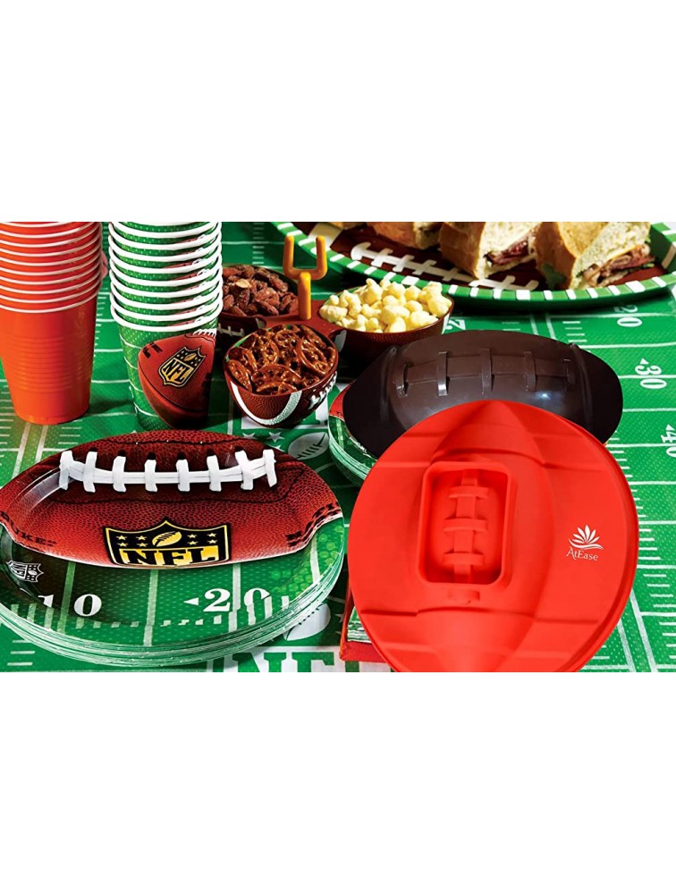 Football Chocolate Mold Football Shape Cake Pan 3D Football Silicone Mold Father’s Day Molds for Chocolate Football Birthday Cake Superbowl Tailgate Party Supplies LARGE 11X11 10X5X3 Cavity - BG4W2KNQ8
