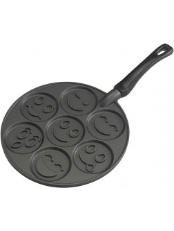 Nordic Ware Smiley Face Pancake Pan Silver 10 1 2 inch diameter - B2620MSIB