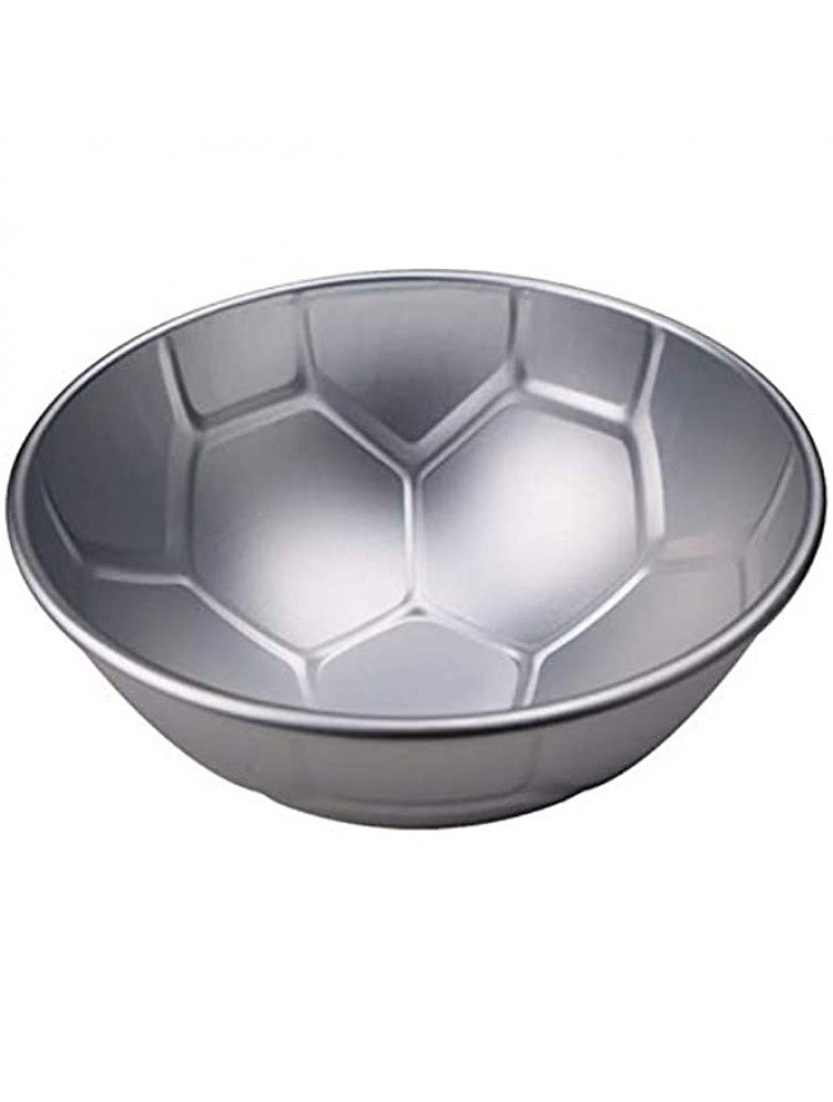 UgyDuky Large 3D Novelty Sports Soccer Ball Metal Pastry Baking Pan Mold Football Shape Cake Pan Bath Bomb Mold 9-inch - BVLN6LWN9