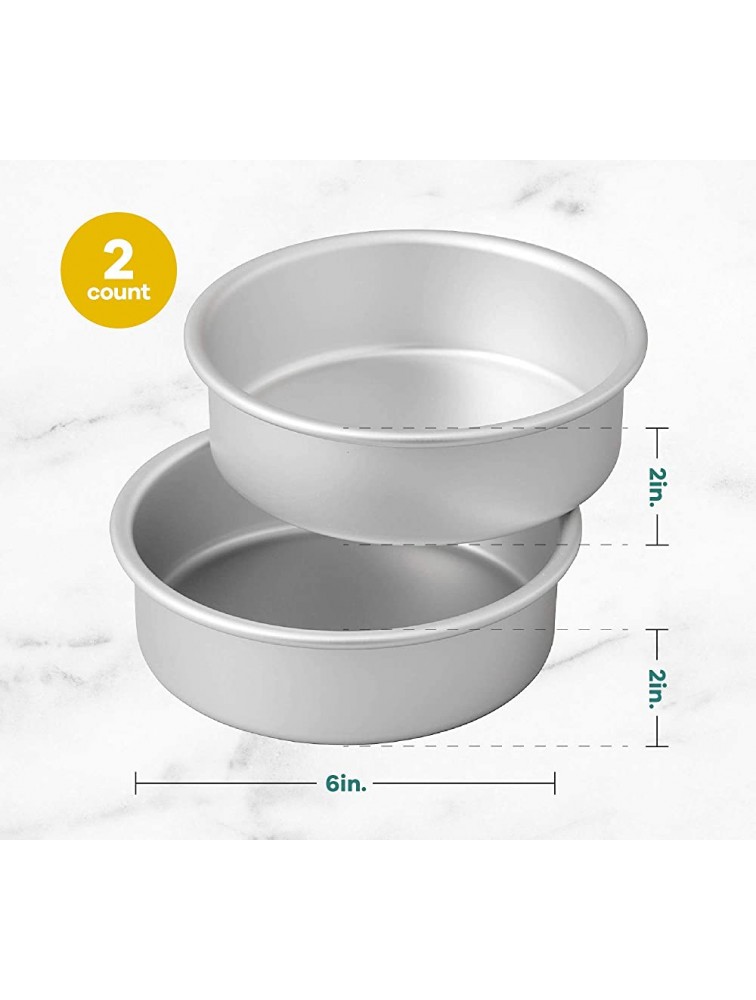 Wilton Small and Tall Aluminum 2 x 6-inch Layer Cake Pan Set 2- Piece - BDFN6FRNB