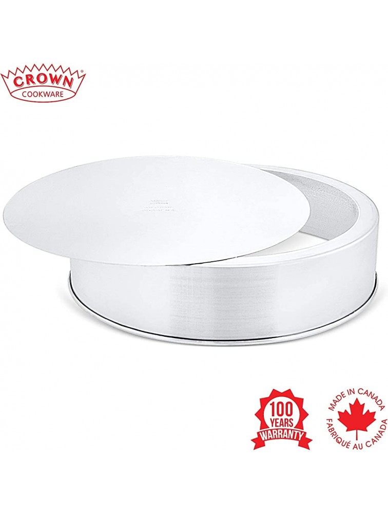 Crown Cheesecake Pan 9 inch 3 Deep Removable Bottom Cake Pan Heavy Duty Pure Aluminum - B9DYRJKWA