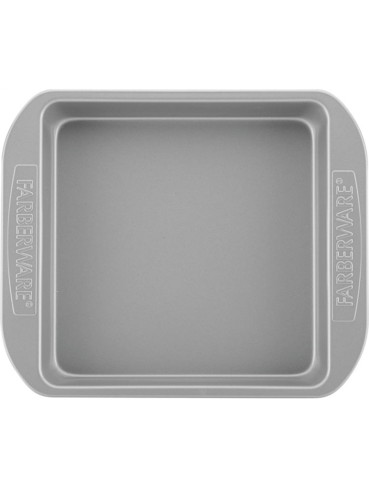 Farberware Nonstick Bakeware Nonstick Baking Pan Nonstick Cake Pan Square 9 Inch Gray - B5V8V9QM5