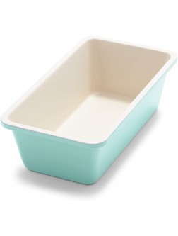 GreenLife Healthy Ceramic Nonstick 8.5" x 4.4" Loaf Pan for Cake Bread Meatloaf and More PFAS-Free Turquoise - BAIL6FBH3