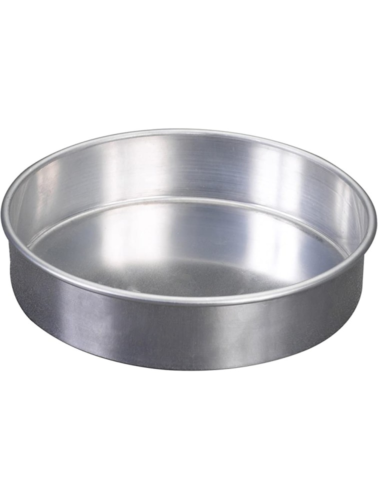 Nordic Ware Natural Aluminum Commercial Round Layer Cake Pan Baking Essentials 8-Inch Round Metallic - BZ5FK0GH8