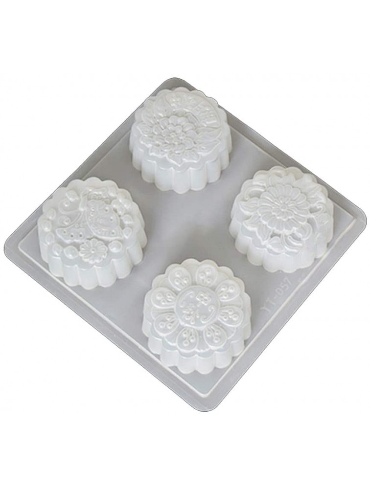 4 Cavity Plastic Fondant Cake Mooncake Mold Chocolate Muffin Cupcake Mould Bakeware - BBPK9E7C4