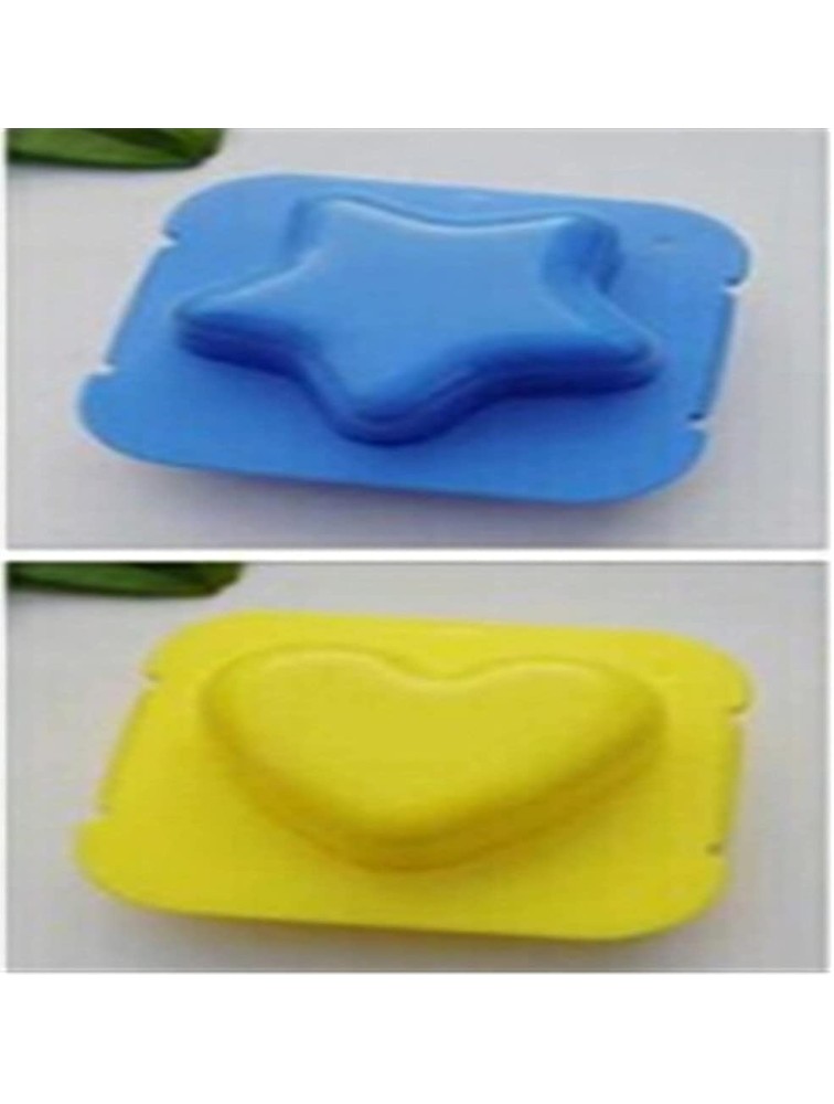 BoloLi 2pcs Cartoon Pattern Sushi Mould Rice Sandwich Moulds for Home Office Camping,Blue+Yellow - BQXW2QMA1