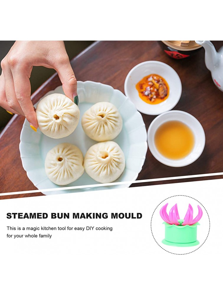 Cabilock 3pcs Chinese Bun Pie Making Mold Pastry Pie Steam Bun Dumpling Makers Mould DIY Dim Sum Mold Cooking Gadgets Random Color - BGNSPSUO6