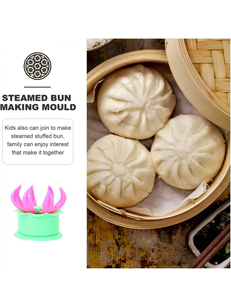 Cabilock 3pcs Chinese Bun Pie Making Mold Pastry Pie Steam Bun Dumpling Makers Mould DIY Dim Sum Mold Cooking Gadgets Random Color - BGNSPSUO6