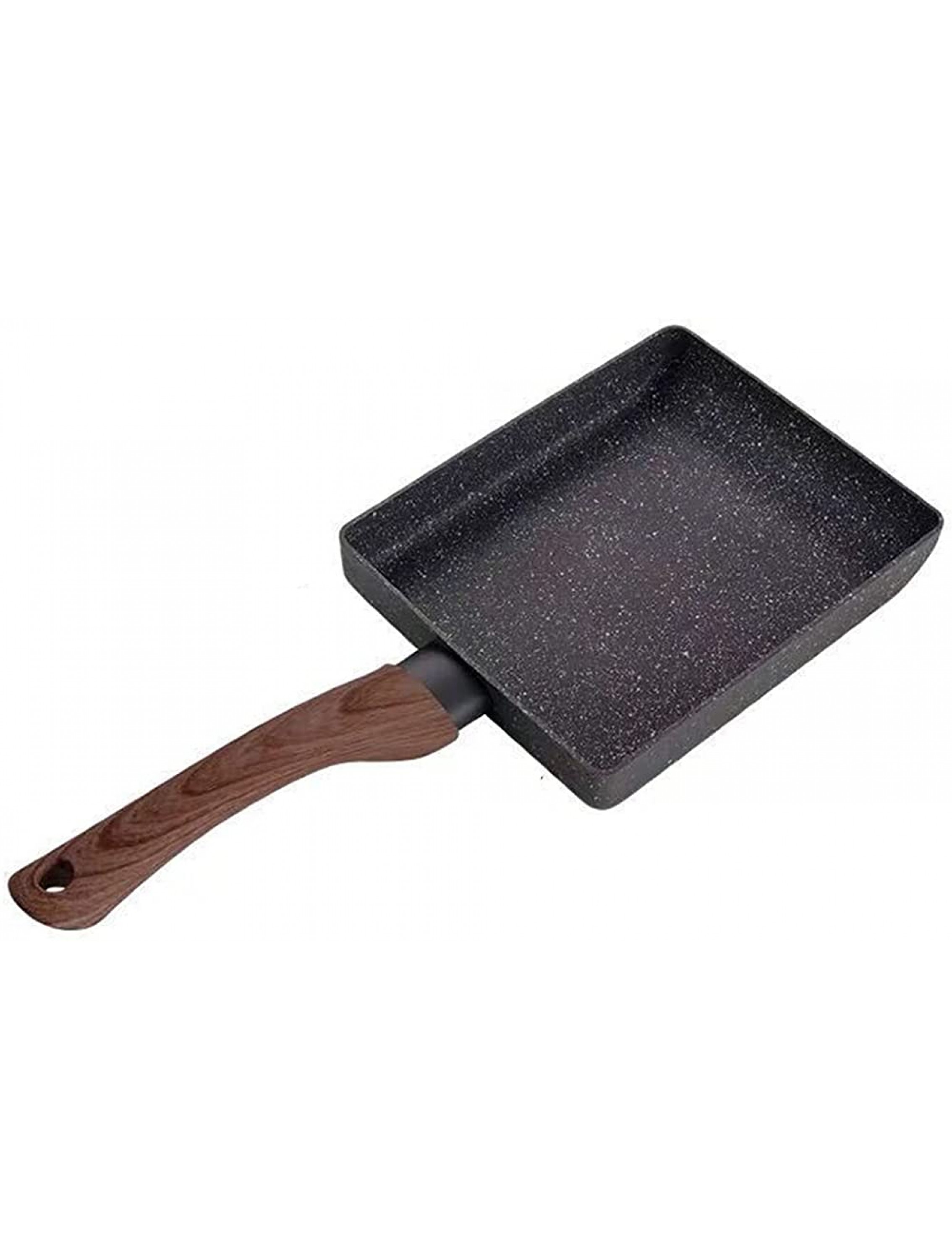 Eervff Non-stick Flat-bottomed Thick Pan With Egg Bake Mould Square Mini Frying Pan18.615.52.9CM - B43ZN86HR