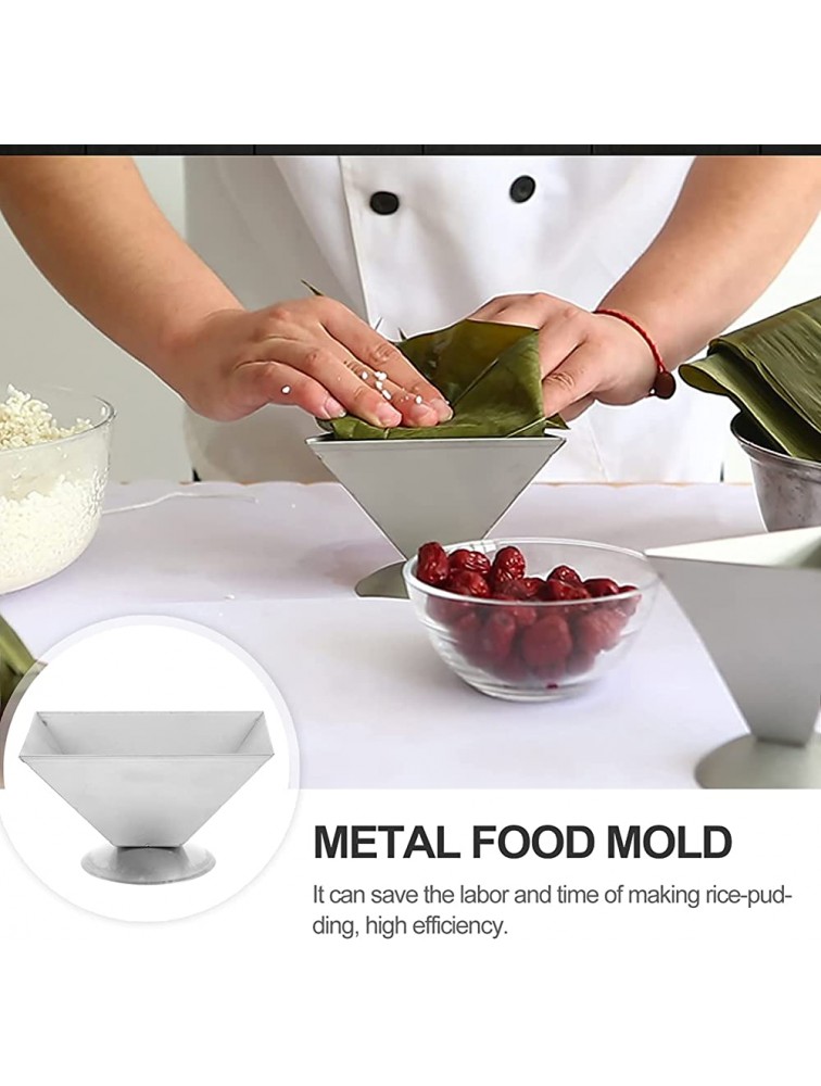 Hemoton Rice Ball Mold Stainless Steel Zongzi Mould Rice- Pudding Baking Mold Chinese Food Pudding Making Tool - BLJGZ306F