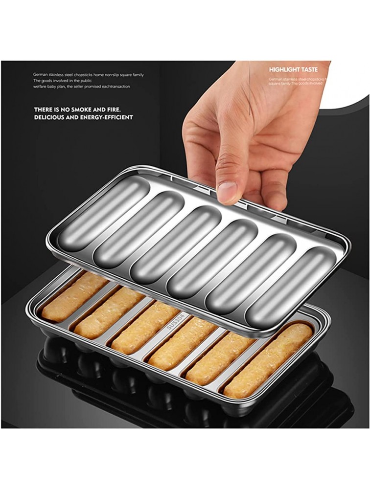 High- quality Pie Making Tools 304 Stainless Steel Sausage Maker DIY Making Mold Hot Dog Making Mould Baked Ham Sausage Box Household Kitchen Baking Tools Color : Sausage Mold - BMJ2SC3P4