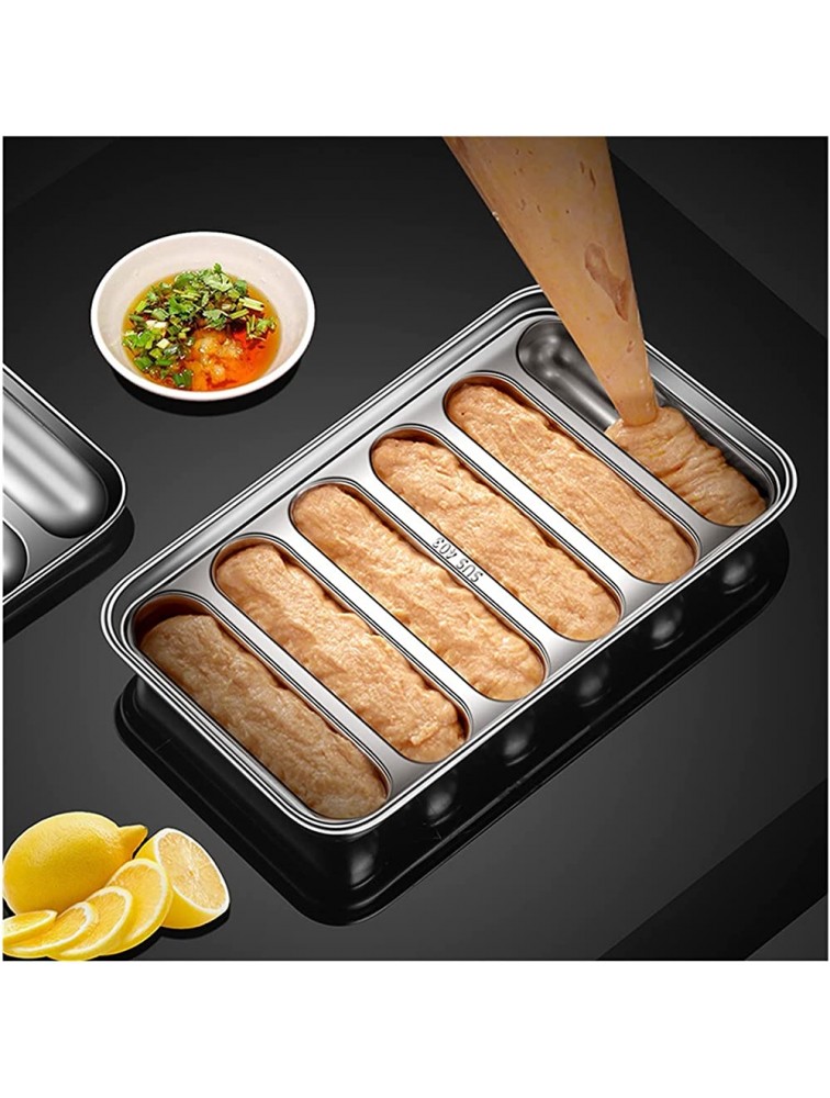 High- quality Pie Making Tools 304 Stainless Steel Sausage Maker DIY Making Mold Hot Dog Making Mould Baked Ham Sausage Box Household Kitchen Baking Tools Color : Sausage Mold - BX5POTOUV