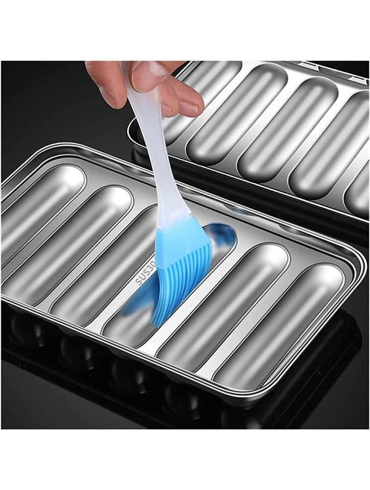 High- quality Pie Making Tools 304 Stainless Steel Sausage Maker DIY Making Mold Hot Dog Making Mould Baked Ham Sausage Box Household Kitchen Baking Tools Color : Sausage Mold - BX5POTOUV