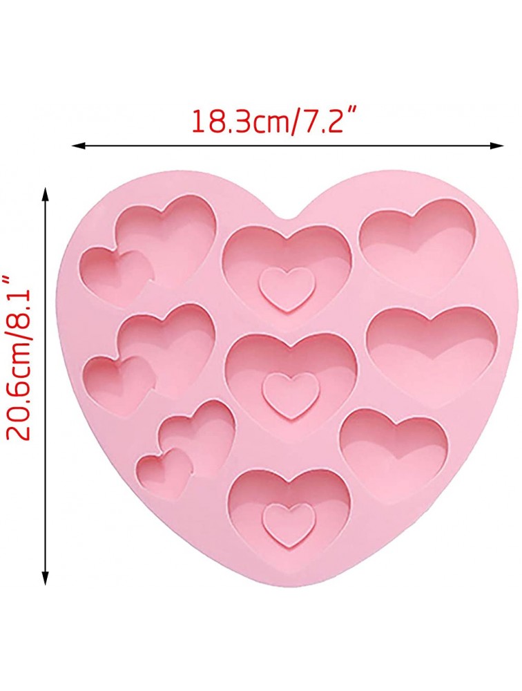 Mold Sugar Cake Love Heart Tool Silicone Mold Bake Mold Chocolate Cake Kitchen，Dining & Bar Supplies for Kids 10-12 - B8V9KP9JY
