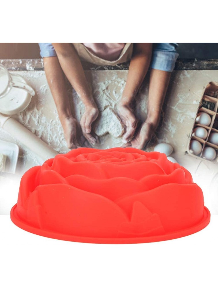 Mumusuki Cake Mould Innovative Beautiful Single Large Rose Flower Shape Silicone Baking Cake Mold DIY Baking Tool Accessories - BU4QEHHNN
