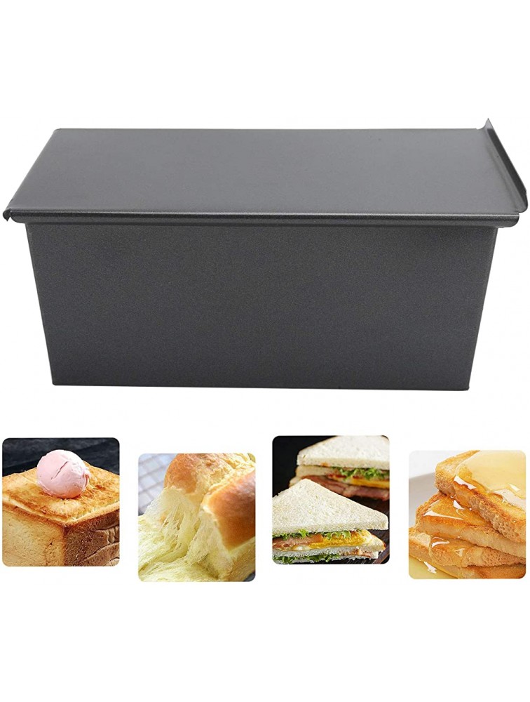 Okuyonic Black Covered Frosted Toaster Mold Toaster Box for Bread Shop for Household Oven - BYMIIOJ94
