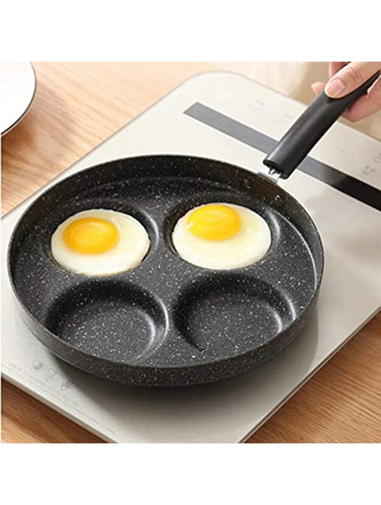 SHYOD Induction Cooker Special Frying Egg Pan Four Grid Poached Egg Egg Dumpling Mold Household Maifan Stone Non-Stick Breakfast - B61ZCRFW0