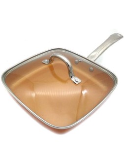 SHYOD Non Stick Copper Frying Pan with Ceramic Coating and Induction Cooking,Oven and Dishwasher - B5EK49ZGT