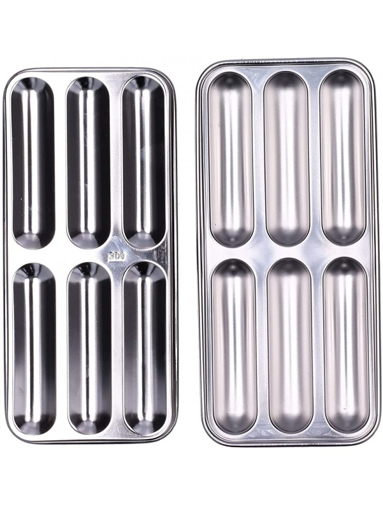 Stainless Steel Sausage Mould,Stainless Steel Mould Food Grade Sausage Maker Mold DIY Baking Mold for Home Kitchen Restaurant HotelSquareSection-18103CM - B1HYEYX8U