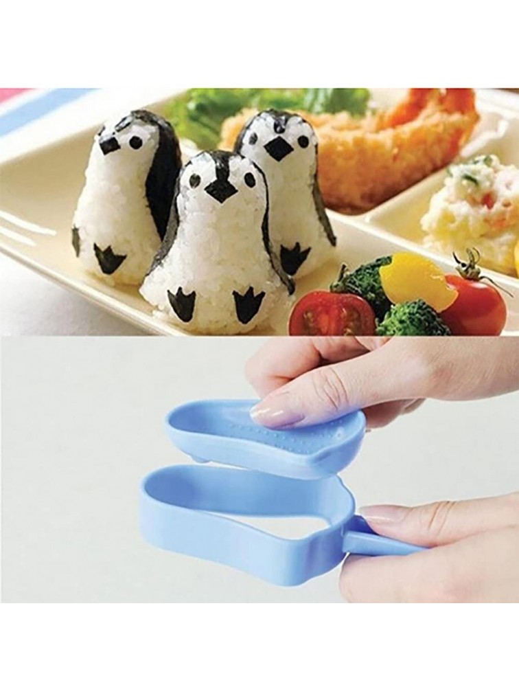 TEEGUI Accessories Rice Ball Mold Cartoon Penguin Sushi Maker Mould Seaweed Cutter Kitchen Rice Mould for Kids - BASENST1P