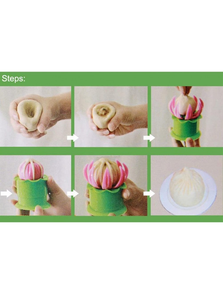 Useful Steamed Stuffed Bun Making Mold Pastry Pie Steam Bun Dumpling Maker Mould Cooking Tool Sets Green - BJB2R0TQ6