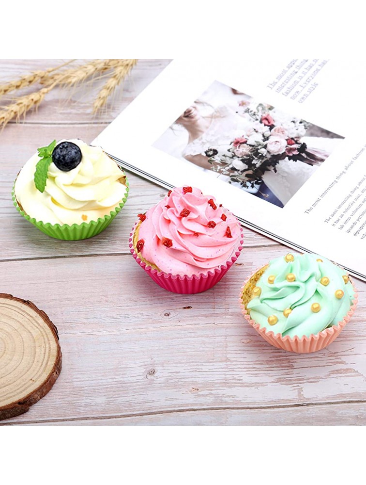 600 pcs Cupcake liners Rainbow Standard Paper Baking Cups Cupcake Liners Muffin Baking Cupcake Mold to Use for Pans - BRDMDFK9C